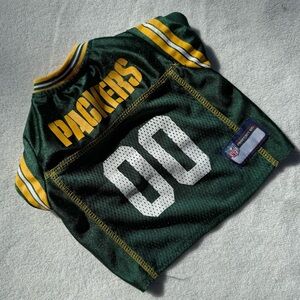 NFL Green Bay Packers Dog Jersey Green and Yellow